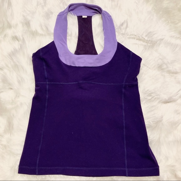 lululemon athletica Tops - Lululemon Purple Racerback Athletics Tank Top 8